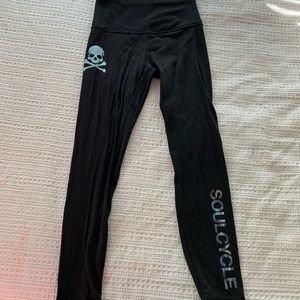 Lululemon align pant with SoulCycle and skull